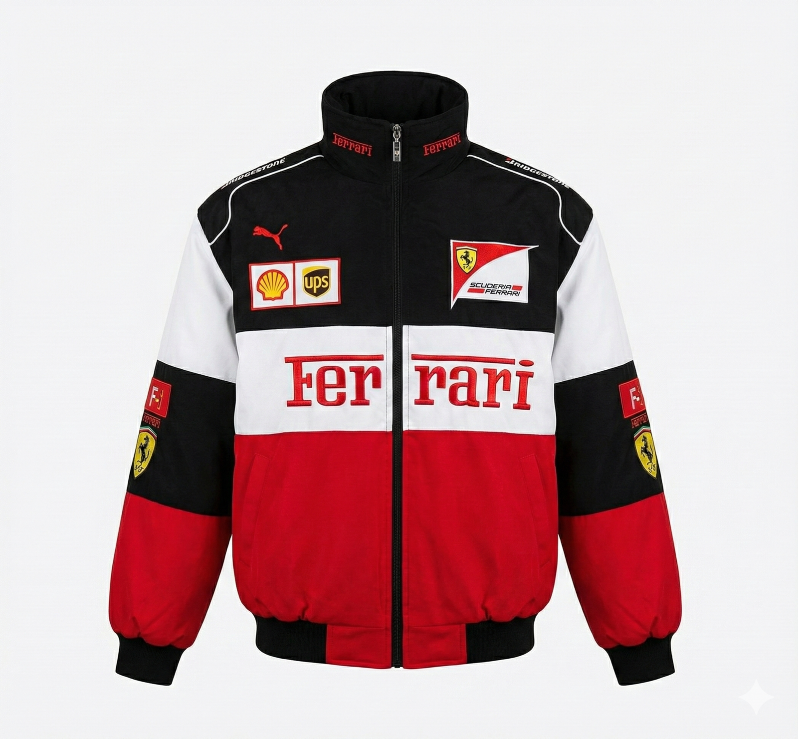 Ferrari Withe Jacket F1 Ferrari Jacket (white) – stayupbd.com